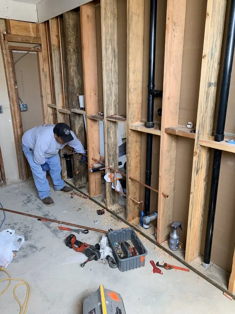 Commercial rough-in plumbing for Commercial Plumbing in Van Nuys